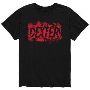 �A�j���L�����N�^�[ �����Y �g�b�v�X T�V���c ���S Licensed Character Men's Dexter Logo Tee Black �u���b�N