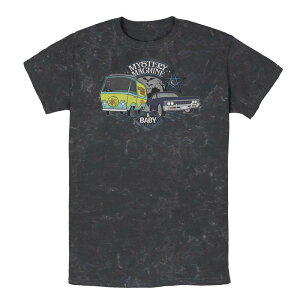�A�j���L�����N�^�[ �����Y �g�b�v�X T�V���c Licensed Character Men'scooby-Doo Scoobynatural Mystery Machine & Baby Tee Black �u���b�N