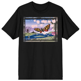 アニメキャラクター メンズ トップス Tシャツ グラフィック Licensed Character Men's Godzilla Classic Mothra Graphic Tee Black ブラック