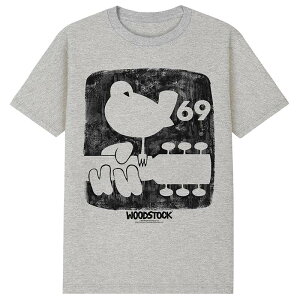 �A�j���L�����N�^�[ �����Y �g�b�v�X T�V���c �O���t�B�b�N Licensed Character Men's Woodstock Summer '69 Graphic Tee Heather Gray �O���[
