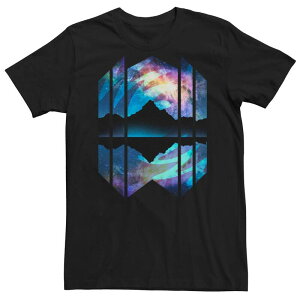 �t�B�t�X�T�� �����Y �g�b�v�X T�V���c Fifth Sun Men's Galaxy Sky Mountain Geometric Tee Black �u���b�N