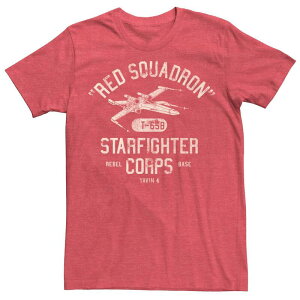 �X�^�[ �E�H�[�Y �����Y �g�b�v�X T�V���c Men'star Wars Rebel X-Wing Starfighter Corps Collegiatee Red Hthr ���b�h