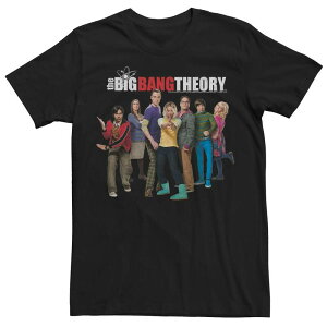 �A�j���L�����N�^�[ �����Y �g�b�v�X T�V���c ���S Licensed Character Men's The Big Bang Theory Group Shot Logo Tee Black �u���b�N