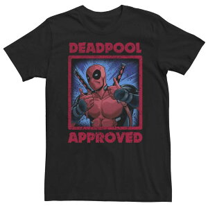 �}�[�x�� �����Y �g�b�v�X T�V���c �g�[�� Big & Tall Marvel Deadpool Two Thumbs Up Approved Tee Black �u���b�N