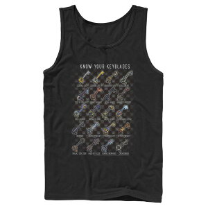 �f�B�Y�j�[ �����Y �g�b�v�X T�V���c Disney's Kingdom Hearts Know Your Keyblade Men's Tank Top Black �u���b�N