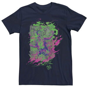�A�j���L�����N�^�[ �����Y �g�b�v�X T�V���c �O���t�B�b�N Licensed Character Men's WB The 100 The Joker Prince Of Crime Graphic Tee Navy �l�C�r�[