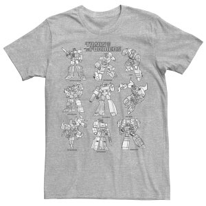 �A�j���L�����N�^�[ �����Y �g�b�v�X T�V���c LICENSED CHARACTER Men's Transformersketchestack Tee Athletic Heather �w�U�[