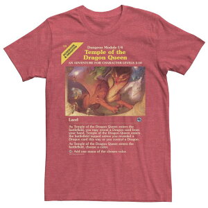 �A�j���L�����N�^�[ �����Y �g�b�v�X T�V���c Licensed Character Men's Magic : The Gathering Temple Of The Dragon Queen Tee Red Heather �w�U�[