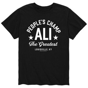�A�j���L�����N�^�[ �����Y �g�b�v�X T�V���c Licensed Character Men's Muhammad Ali Peoples Champ Tee Black �u���b�N