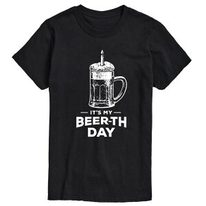 �A�j���L�����N�^�[ �����Y �g�b�v�X T�V���c �O���t�B�b�N Licensed Character Men's Its My Beer-th Day Graphic Tee Black �u���b�N