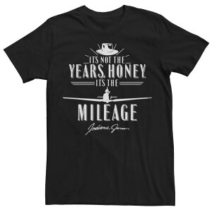 �A�j���L�����N�^�[ �����Y �g�b�v�X T�V���c �O���t�B�b�N Licensed Character Men's Indiana Jones It's Nothe Years Honey White Quote Graphic Tee Black �u���b�N