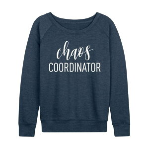 �A�j���L�����N�^�[ ���f�B�[�X �g�b�v�X T�V���c �p�C�� Licensed Character Women's Chaos Coordinator French Terry Long Sleeve Tee Heather Indigo �w�U�[
