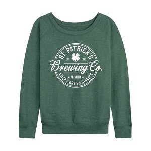 �A�j���L�����N�^�[ ���f�B�[�X �g�b�v�X T�V���c �p�C�� Licensed Character Women'st. Patrick's Brewing Co. French Terry Long Sleeve Tee Heather Green �w�U�[