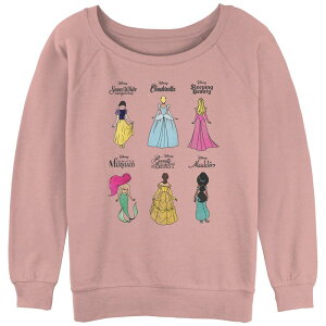 �f�B�Y�j�[ ���f�B�[�X �g�b�v�X T�V���c �p�C�� �O���t�B�b�N Disney's Disney Princess Backside Juniors' Graphic Slouchy Terry Desert Pink �s���N