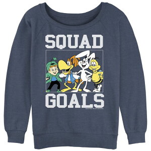 �A�j���L�����N�^�[ ���f�B�[�X �g�b�v�X T�V���c �p�C�� �O���t�B�b�N Licensed Character Juniors' General Millsquad Goalslouchy Terry Graphic Pullover Blue Heather �w�U�[