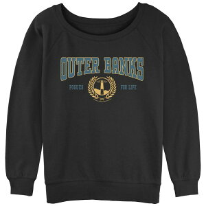 �A�j���L�����N�^�[ ���f�B�[�X �g�b�v�X T�V���c �p�C�� �O���t�B�b�N Licensed Character Juniors' Outer Banks Pogues For Life Slouchy Terry Graphic Pullover Black �u���b�N