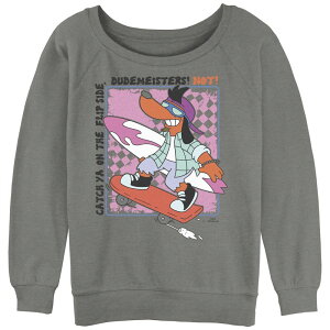 �A�j���L�����N�^�[ ���f�B�[�X �g�b�v�X T�V���c �p�C�� �O���t�B�b�N Licensed Character Juniors' The Simpsonsanta's Little Helper Skater Slouchy Terry Graphic Pullover Gray Heather �O���[