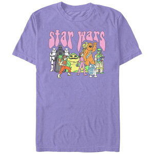 �X�^�[ �E�H�[�Y ���f�B�[�X �g�b�v�X T�V���c �O���t�B�b�N Juniors' Star Wars Psychedelicharacters Comfort Colors Graphic Tee Violet �o�C�I���b�g