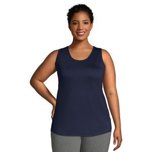 �����Y�G���h ���f�B�[�X �g�b�v�X T�V���c �v���X�T�C�Y Plusize Lands' End Scoopneck Tunic Tank Top Radiant Navy �l�C�r�[