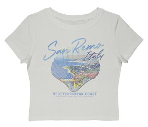 �A���u�����f�b�h ���f�B�[�X �g�b�v�X T�V���c �O���t�B�b�N Unbranded Juniors' Grayson Threads The Label San Remo Italy Mediterranean Coast Graphic Baby Tee Cloudancer