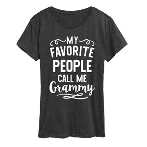 �A�j���L�����N�^�[ ���f�B�[�X �g�b�v�X T�V���c �O���t�B�b�N Licensed Character Women's My Favorite People Grammy Graphic Tee Heather Charcoal �`���R�[��