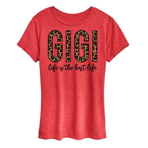 �A���u�����f�b�h ���f�B�[�X �g�b�v�X T�V���c �O���t�B�b�N Unbranded Women's Gigi Life Is The Best Life Graphic Tee Heathered �w�U�[