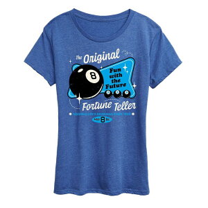 �A�j���L�����N�^�[ ���f�B�[�X �g�b�v�X T�V���c �O���t�B�b�N Licensed Character Women's Magic 8 Ball Graphic Tee Heatheroyal Blue �w�U�[