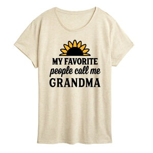 �A���u�����f�b�h ���f�B�[�X �g�b�v�X T�V���c �O���t�B�b�N Unbranded Women's Favorite People Call Me Grandma Graphic Tee Beige �x�[�W��