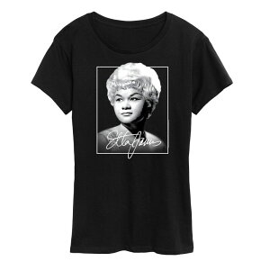 �A�j���L�����N�^�[ ���f�B�[�X �g�b�v�X T�V���c �O���t�B�b�N Licensed Character Women's Etta James Graphic Tee Black �u���b�N