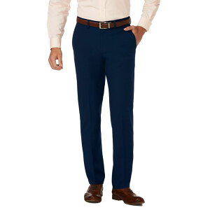 �n�K�[ �����Y �{�g���X �J�W���A���p���c Men's J.M. Haggar Premium Slim-Fit 4-Way Stretch Flat-Front Dress Pants Blue �u���[