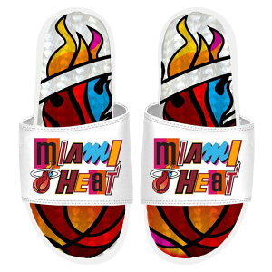 yz ACXCh Y T_ V[Y ISlide White Miami Heat 2022/23 City Edition Gel Slide Sandals Hea White