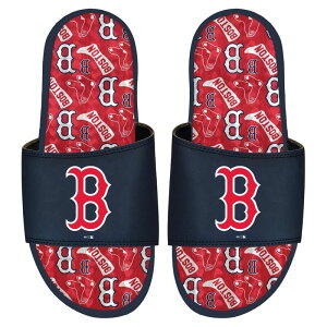 yz Aufbh Y T_ V[Y ISlide Boston Red Sox Team Pattern Gel Slide Sandals Rsx Navy