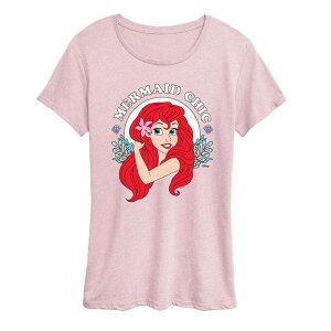 �f�B�Y�j�[ ���f�B�[�X �g�b�v�X T�V���c �O���t�B�b�N Disney Princess Ariel Women's Mermaid Chic Graphic Tee Heather Pink �w�U�[