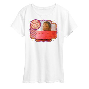 �A�j���L�����N�^�[ ���f�B�[�X �g�b�v�X T�V���c �O���t�B�b�N Licensed Character Women's Willy Wonkand the Chocolate Factory Augustus Gloop Graphic Tee White �z���C�g