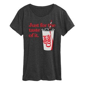 �A�j���L�����N�^�[ ���f�B�[�X �g�b�v�X T�V���c �O���t�B�b�N Licensed Character Women's Diet Coke For The Taste Of It Graphic Tee Heather Charcoal �`���R�[��