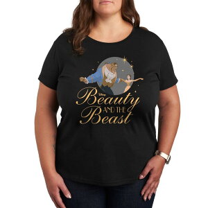 �f�B�Y�j�[ ���f�B�[�X �g�b�v�X T�V���c �v���X�T�C�Y �O���t�B�b�N Disney Princess Plus Beauty And Beast Graphic Tee Black �u���b�N