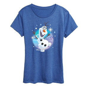 �f�B�Y�j�[ ���f�B�[�X �g�b�v�X T�V���c �O���t�B�b�N Disney's Frozen 2 Women's Thisnowman Can Graphic Tee Heatheroyal Blue �w�U�[