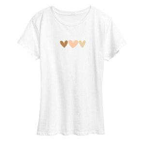 �A�j���L�����N�^�[ ���f�B�[�X �g�b�v�X T�V���c �O���t�B�b�N Licensed Character Women'sketchy Hearts Graphic Tee White �z���C�g