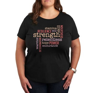 �A�j���L�����N�^�[ ���f�B�[�X �g�b�v�X T�V���c �v���X�T�C�Y �O���t�B�b�N Licensed Character Plus Empowering Words Graphic Tee Black �u���b�N