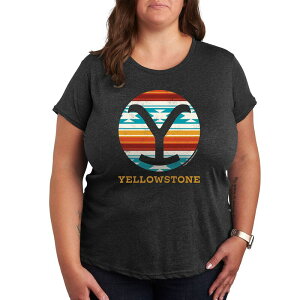 �A�j���L�����N�^�[ ���f�B�[�X �g�b�v�X T�V���c �v���X�T�C�Y �O���t�B�b�N Licensed Character Plus Yellowstone Western Blanket Graphic Tee Heather Charcoal �`���R�[��