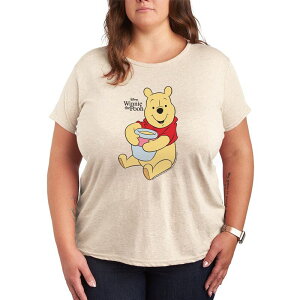 �f�B�Y�j�[ ���f�B�[�X �g�b�v�X T�V���c �v���X�T�C�Y �O���t�B�b�N Plusize Disney's Winnie The Poohunny Pot Graphic Tee Beige �x�[�W��