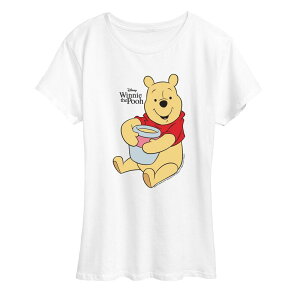 �f�B�Y�j�[ ���f�B�[�X �g�b�v�X T�V���c �O���t�B�b�N Women's Disney's Winnie The Poohunny Pot Graphic Tee White �z���C�g