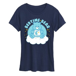 �A�j���L�����N�^�[ ���f�B�[�X �g�b�v�X T�V���c �O���t�B�b�N Licensed Character Women's Care Bears Bedtime Bear Graphic Tee Navy �l�C�r�[