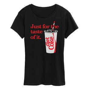 �A�j���L�����N�^�[ ���f�B�[�X �g�b�v�X T�V���c �O���t�B�b�N Licensed Character Women's Diet Coke For The Taste Of It Graphic Tee Black �u���b�N