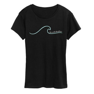 �A���u�����f�b�h ���f�B�[�X �g�b�v�X T�V���c �O���t�B�b�N Unbranded Women's Go Withe Flowave Graphic Tee Black �u���b�N