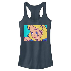�f�B�Y�j�[ ���f�B�[�X �g�b�v�X T�V���c Disney's Alice In Wonderland Sad Alice Juniors' Racerback Tank Top Indigo �C���f�B�S