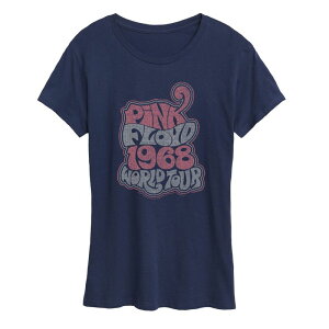 �A�j���L�����N�^�[ ���f�B�[�X �g�b�v�X T�V���c �O���t�B�b�N Licensed Character Women's Pink Floyd Groovy Retro Graphic Tee Navy �l�C�r�[