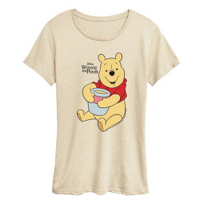 �f�B�Y�j�[ ���f�B�[�X �g�b�v�X T�V���c �O���t�B�b�N Women's Disney's Winnie The Poohunny Pot Graphic Tee Beige �x�[�W��