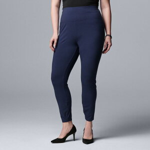 ���F���E�H�� ���f�B�[�X �{�g���X �J�W���A���p���c �v���X�T�C�Y ���M���X Plusize Simply Vera Wang Live-In High Rise Shaping Leggings Navy �l�C�r�[