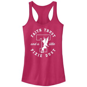�f�B�Y�j�[ ���f�B�[�X �g�b�v�X T�V���c �O���t�B�b�N Disney's Tinker Bell Juniors' Faith Trust And A Little Pixie Dustamp Racerback Graphic Tank Raspberry